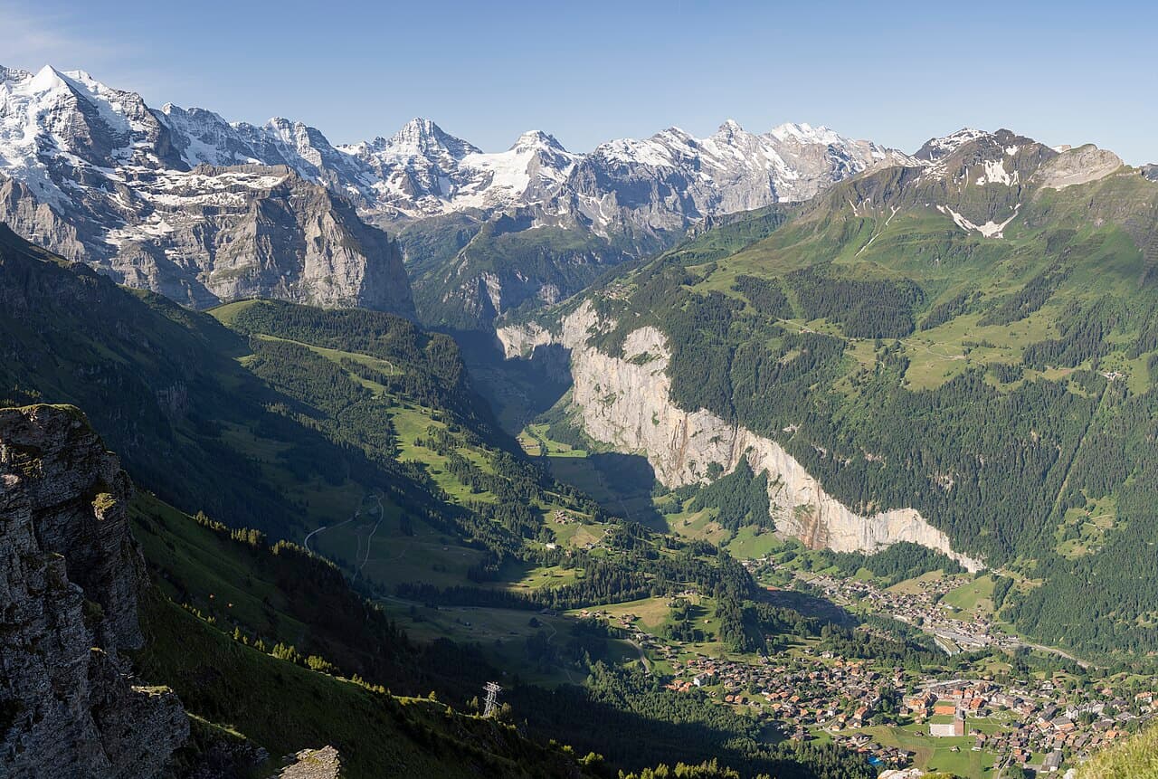 Mountain scenery in Switzerland